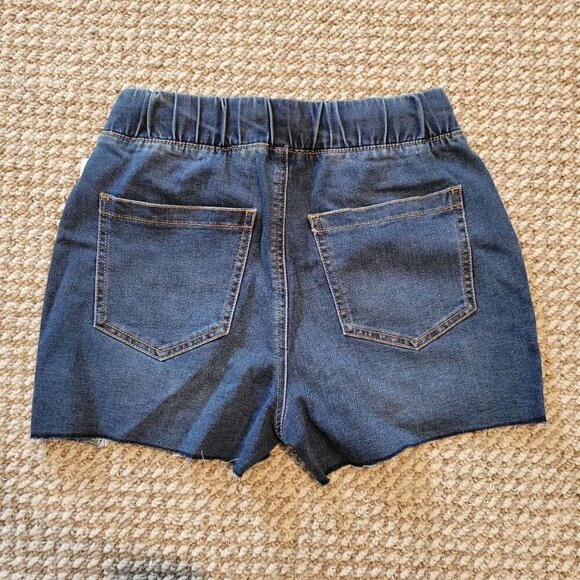 REWASH Juniors Denim Jogger Shorts Blue Size Small - Picture 4 of 12